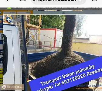 Rzeszów transport beton pułsuchy kruszywa piasek budowlany tel 692120020 Podkarpacie - WARSZAWIAK.EU