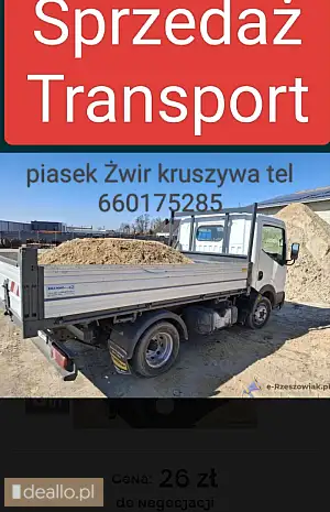 Usługi Auto wywrotka piasek żwir otoczak Rzeszów - WARSZAWIAK.EU