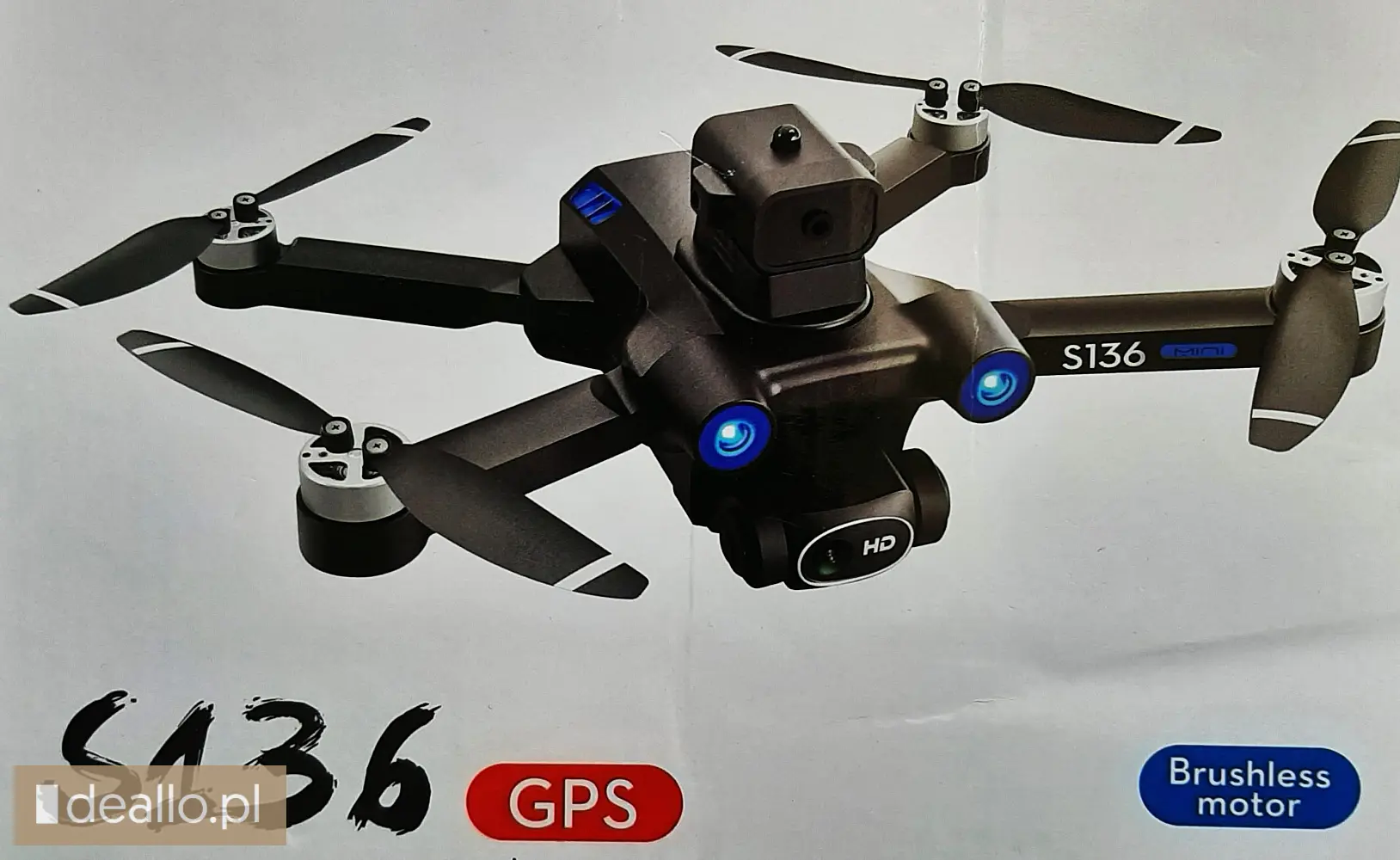 ⭐polecam dobrej klasy nowy -dron gps- eps uav s 136 4k full hd - Zdjęcie 2 - WARSZAWIAK.EU