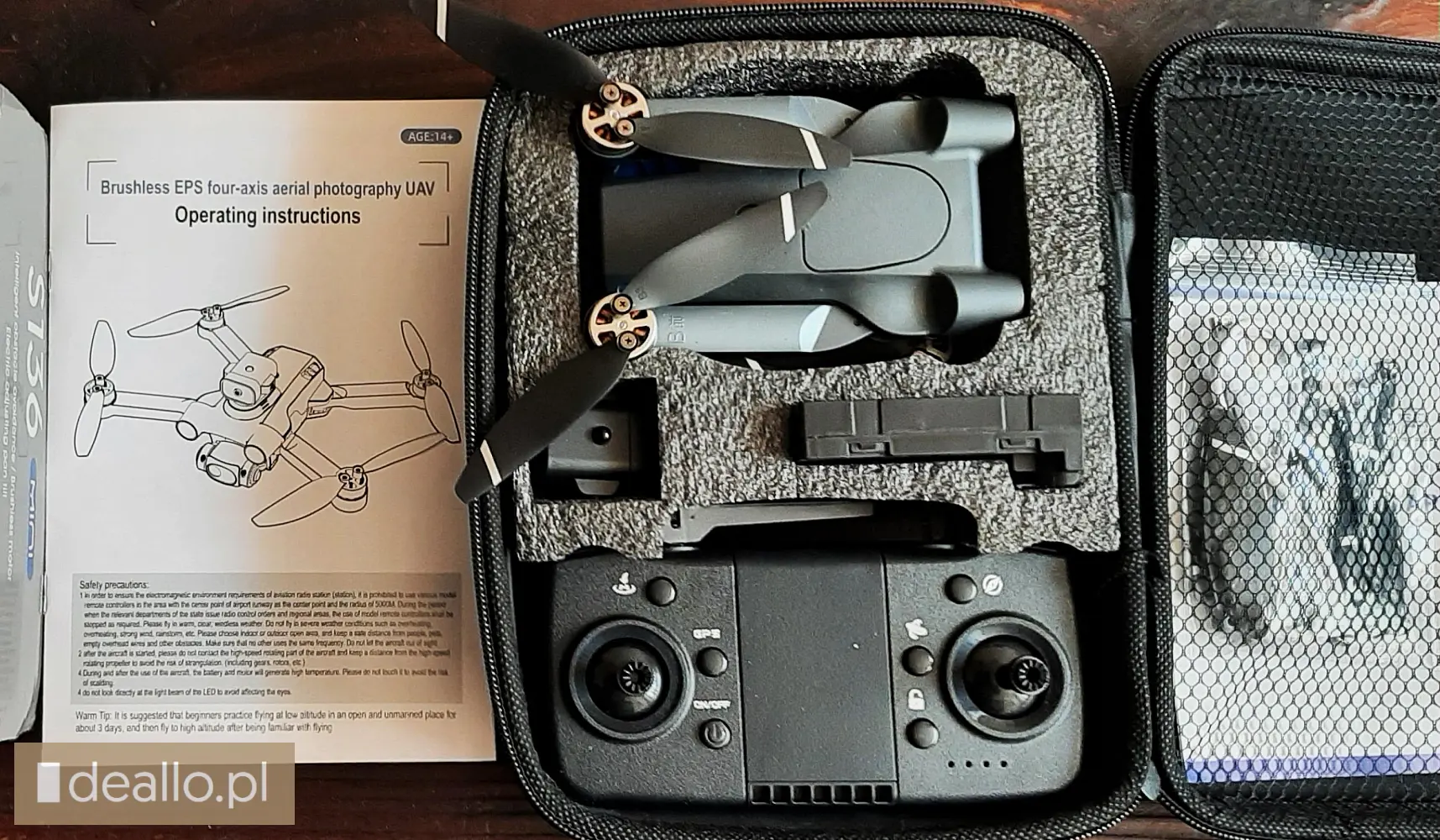⭐polecam dobrej klasy nowy -dron gps- eps uav s 136 4k full hd - Zdjęcie 3 - WARSZAWIAK.EU