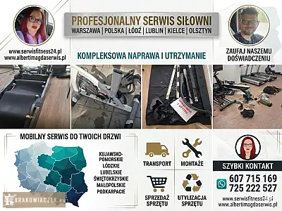 Serwis sprzętu na siłowni, jednostki wojskowe, szpitale, hotele, szkoły, serwis sprzętu sportowego - WARSZAWIAK.EU