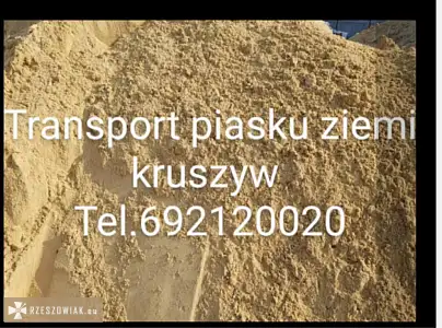 Piasek czysty ostry kwarcowy płukany Rzeszów Biała Budziwój tel 692120020 - WARSZAWIAK.EU