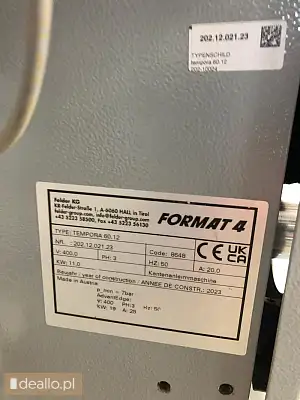 [eLicytacje] I licytacja - Okleiniarka FORMAT4 - Zdjęcie 3 - WARSZAWIAK.EU