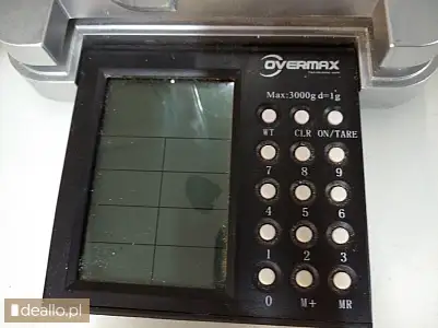 [eLicytacje] I licytacja - waga elektroniczna Overmax z wyświetlaczem cyfrowym - Zdjęcie 2 - WARSZAWIAK.EU