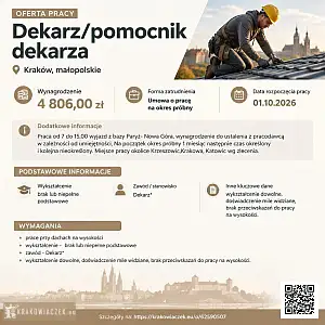 [ePraca] Dekarz/pomocnik dekarza - WARSZAWIAK.EU