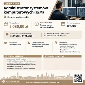 [ePraca] Administrator systemów komputerowych (K/M) - WARSZAWIAK.EU