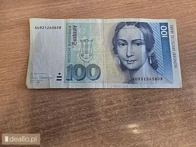 [eLicytacje] II licytacja - Banknot o nominale 100 marek niemieckich - WARSZAWIAK.EU