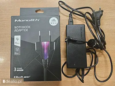 [eLicytacje]  - Zasilacz do laptopa Lenovo marki Qoltec - WARSZAWIAK.EU