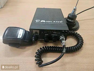 [eLicytacje]  - CB Radio Midland 109 + antena CB Hustler 100 cm - WARSZAWIAK.EU